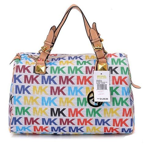 michael kors purses white|Michael Kors white rainbow purse.